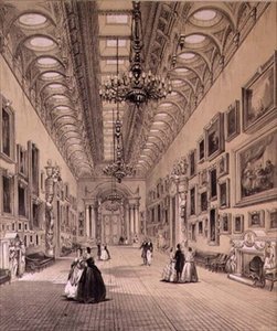 Bildgalleriet på Buckingham Palace, ca 1880 (litografi) av Charlotte Campbell