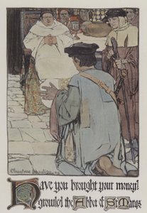 Illustration för Robin Hood (färg litho) av Charlotte Harding