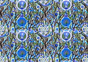 Ashmolean Museum Pattern Design #2, 2020 (pensel och pennor) av Charlotte Orr