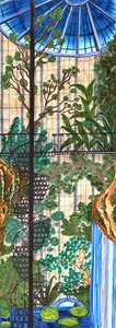 Japanese Garden, 2019 (penselpennor) av Charlotte Orr