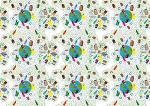 Recycling Bin Design, 2020 (penselpennor och digitala) av Charlotte Orr
