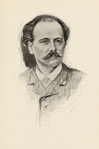 Jules Frederic Massenet (1842-1912) illustration från "The Lure of Music" av Olin Downes, 1922 (litho)