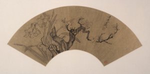 Plommonblommor och Narcissus av Chen Hongshou