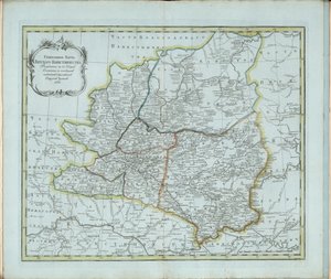 Allmän karta över Vyatka Governorate, 1791.