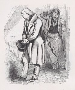 The Attic från The Complete Works of Béranger, 1836. av Cherrier
