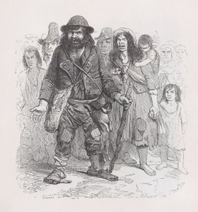 Zigenarna från The Complete Works of Béranger, 1836. av Cherrier