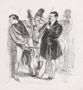 Bröllopsnatten från The Complete Works of Béranger, 1836. av Cherrier