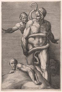 Minos och demonerna, från den yttersta domen av Cherubino Alberti