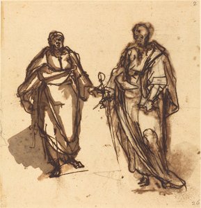 De heliga Petrus och Paulus av Cherubino Alberti