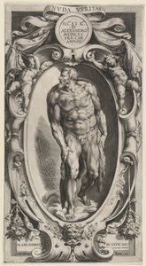 Sankt Johannes Döparen av Cherubino Alberti after Michelangelo
