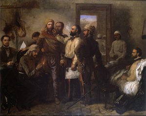 Thomas Henry Kavanagh VC (1821-82) förklädd till en infödd under det indiska myteriet vid belägringen av Lucknow, 9 november 1857, ca 1860