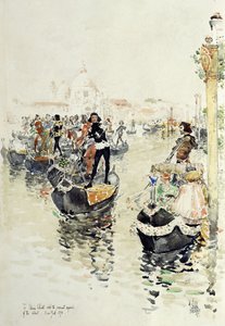 En venetiansk regatta av Childe Frederick Hassam