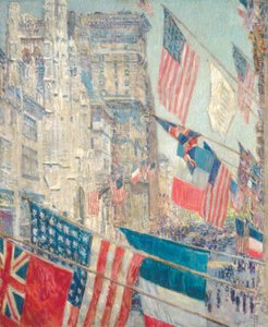 Allies Day, maj 1917 (olja på duk) av Childe Frederick Hassam