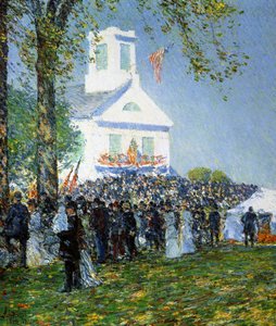 En amerikansk Country Fair av Childe Frederick Hassam