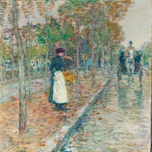 Autumn Boulevard, Paris (olja på duk)