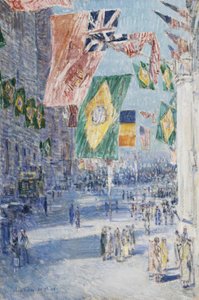 Allierades Avenue: Brasilien, Belgien av Childe Frederick Hassam