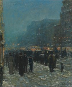 Broadway och 42nd Street av Childe Frederick Hassam
