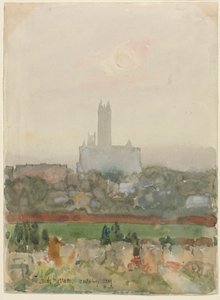 Katedralen i Canterbury av Childe Frederick Hassam