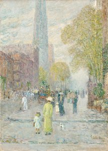 Cathedral Spires, vårmorgon av Childe Frederick Hassam