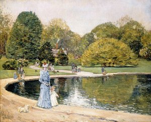 Central parken av Childe Frederick Hassam