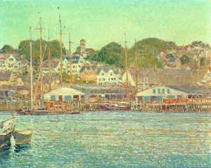 Gloucesters hamn av Childe Frederick Hassam