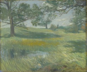 Meadows, ca 1900-10 (pastell på duk) av Childe Frederick Hassam