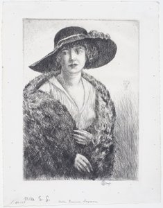 Miss Erminie Gagnon av Childe Frederick Hassam
