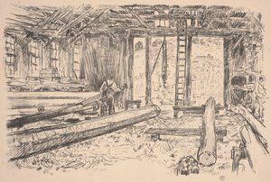 Sparbutik, Gloucester av Childe Frederick Hassam