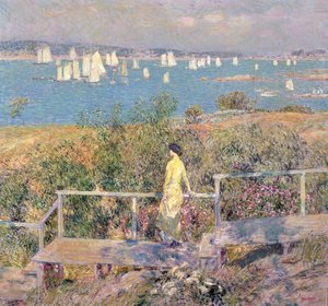 Yachts, Gloucester av Childe Frederick Hassam
