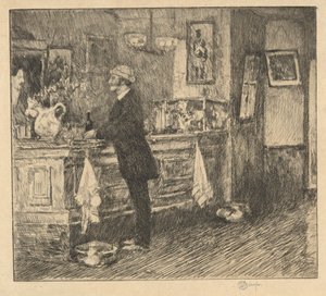 Ett New England Barroom av Childe Hassam