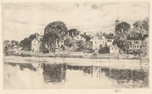 Skorstenar, Portsmouth, 1915 av Childe Hassam