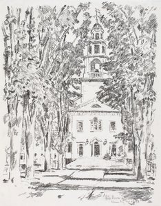 Kolonial kyrka, Gloucester av Childe Hassam