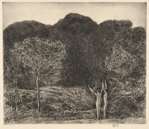 Kväll, Easthampton av Childe Hassam