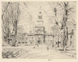 Independence Hall, Philadelphia, 1926 av Childe Hassam