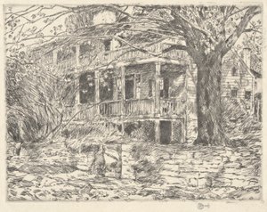 Gamla huset, Cos Cob, 1915 av Childe Hassam