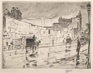 The Billboards, New York, 1896. av Childe Hassam