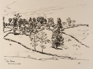 Det lilla skolhuset, Land of Nod av Childe Hassam