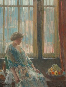 New York-fönstret av Childe Hassam