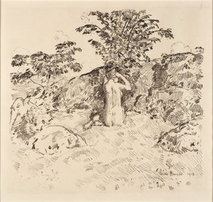 Vildkörsbärsträd av Childe Hassam