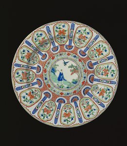 Laddare föreställande den odödliga Tang-poeten Li Bai, Kangxi-perioden, ca 1690 (porslin)