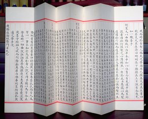 Kinesiska undersökningsark (bläck på papper) av Chinese School