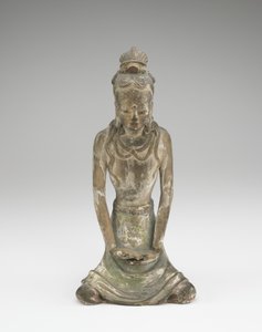 Figur av en Bodhisattva (keramik) av Chinese School