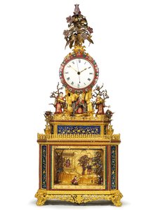 Imperialistisk slående, musikalisk och automatisk "Daoist Immortal"-klocka, Guangzhou-verkstäder, Qianlong-perioden, 1736-95 av Chinese School