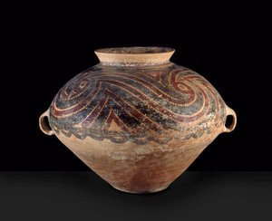 Stor urna, västra Kina, neolitikum, c.3000 f.Kr. (lergods)