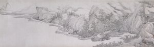 Passar sommaren i Inkwells halmtakshall (bläck på papper) av Chinese School