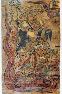 Pilgrimsmunk, miniatyr, Dunhuang, kinesisk civilisation, 900-talet av Chinese School
