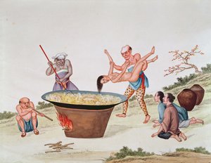 Att kasta en kvinna i kokande vatten (wc på papper) av Chinese School