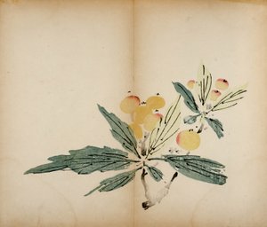 Tio Bamboo Studio Prints, 1643 (träblock) av Chinese School
