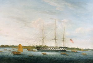 Det ärade Ostindiska kompaniets Earl of Balcarres st Canton, 1816 av Chinese School