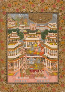 Tiered Court Scene av Chitarman II